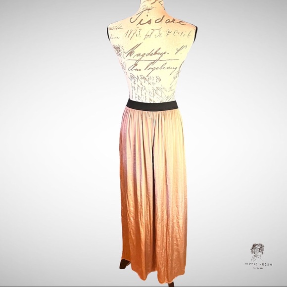 Bronze Satin Maxi Skirt Size M - Picture 4 of 8
